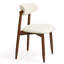 Chaises de salle à manger modernes et rembourrées en bois massif, avec siège et dossier rembourrés, design confortable, couleur beige (lot de 4).-1554542024-1554542025