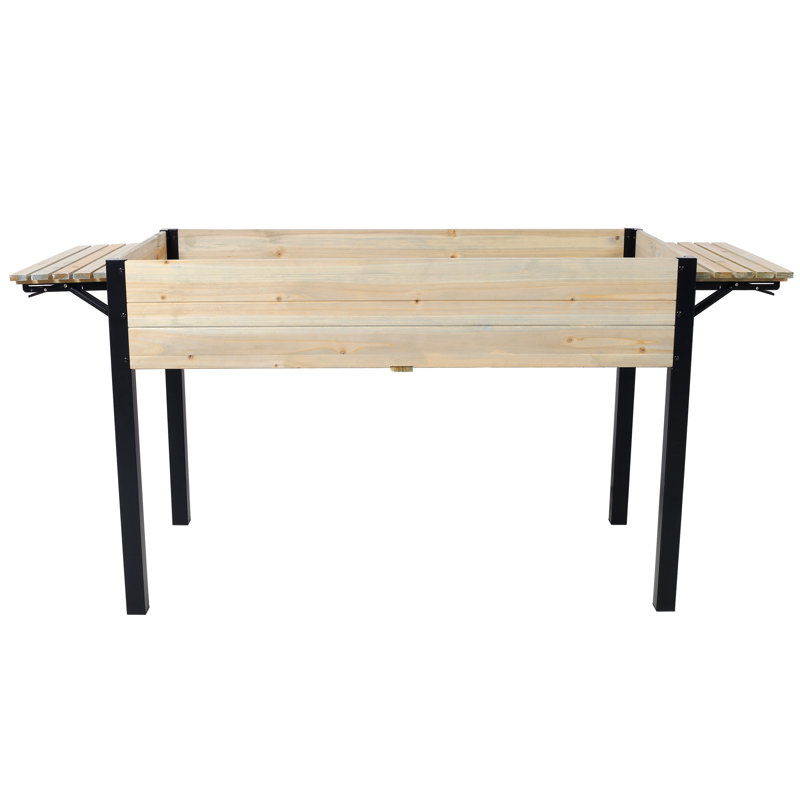 (Duplicate product, renaming for variety) Elevated Raised Garden Bed with Metal Legs - Wood Planter for Herbs/Vegetables/Flowers