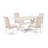 7 Piece Kitchen Table Set Consist of a Rectangle Dining Table with X-Legs and 6 Light Beige Linen Fabric Parson Dining Chairs, linen white-216157447-216157445