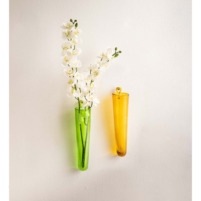 Glass Wall Vase - Set of 2