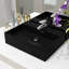 Union Rustic Cool 515mm L x 385mm W Black Ceramic Rectangular Sink with Overflow-40971565