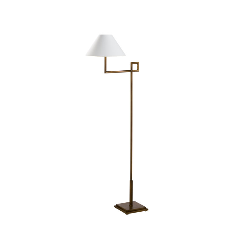 St. Dunstan Floor Lamp, Aged Brass