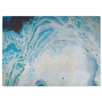 Tempered Glass Togetherness Abstract Art Cutting Board