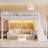 Riott Metal Loft Bed with Storage Stairs, Wardrobe, USB Ports & LED Lighting-122581926-122581928