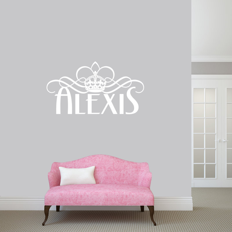 Text & Numbers Wall Decal, Yes, White