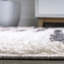 Tapis blanc / gris à poils longs Petra-80510309