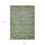 Tapis oriental lavable oriental vert 9 pi x 12 pi