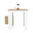 Kitchen Island With 1-Door Cabinet Push To Open System And Side Shelves