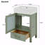 Meuble-lavabo de 20 po avec lavabo en céramique et grand rangement-671025202