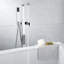 Robinet de baignoire à fixation au sol avec inverseur-63552665