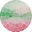 Mosaico Vegan Leather Round Pebble Placemat-134075740