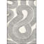 Tapis à motif ondulé avec base tissée, lavable à la machine-762555970