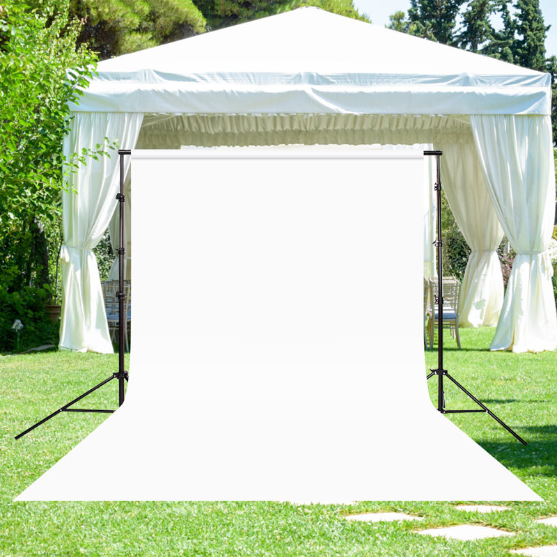 BAOKALER 10x7ft Adjustable Backdrop Support Stand Kit with 4 Backdrop Clamps