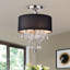 Averill Fabric Semi Flush Mount-24003171