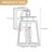 Schlesinger Black Steel with Clear Glass Outdoor Wall Light
