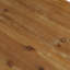 Table de salle à manger en bois massif de 63 pouces pour 4-6 avec barre de pieds