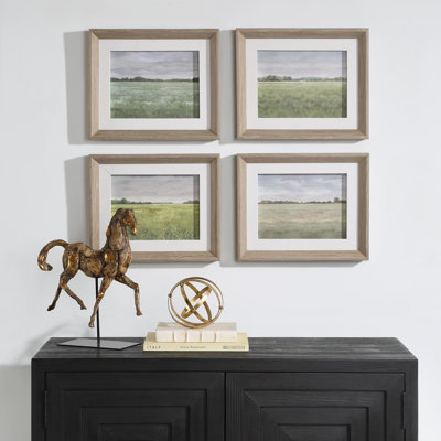 «Quiet Meadows Uttermost Quiet Meadows», impression sur papier encadrée de 4 pièces