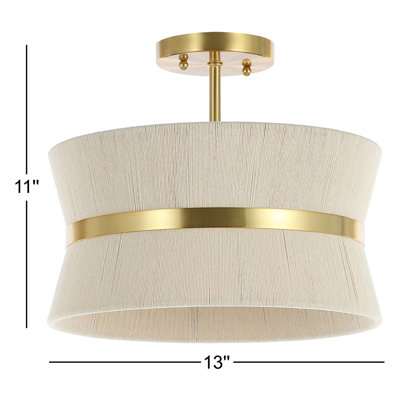 Abbington 2 Light Rope Semi Flush Mount