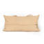 Feather Trim Suede Lumbar Pillow-69536323