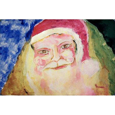 Santa Face Polyester Abstract Rectangle Placemat