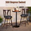 Tabouret de comptoir pivotant 24 po Emillee
