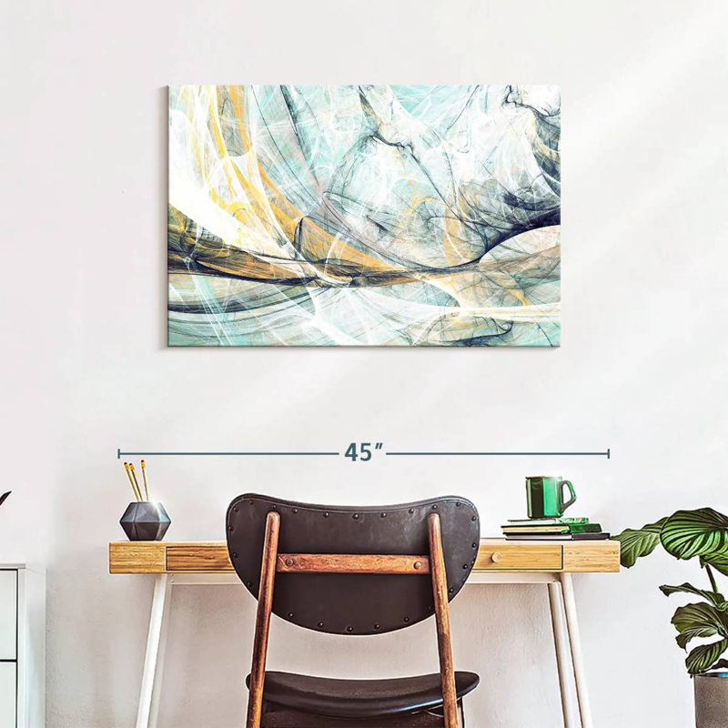 Avery Wispy Dynamic Abstract, 24" H x 36" W