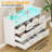 White 8-Drawer Wide Modern Dresser for Makeup Gaming-1346443697