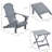 Nederland Solid Wood and Wood Foldable Outdoor Adirondack Set-566812827