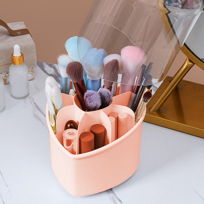 Makeup Brush Storage Box Desktop Organizer With Pencil Holders Office Accessories Caddy School Supplies Organizer For Pen  Colored Pencil Art Brushes  8 Comp