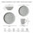 Elements Light Grey Coupe 12Pc Tableware Set-107506547