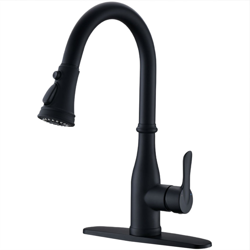 AWZTOO Kitchen Faucet, Matte Black
