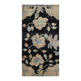 Art Deco Hand Knotted Floral Area Rug
