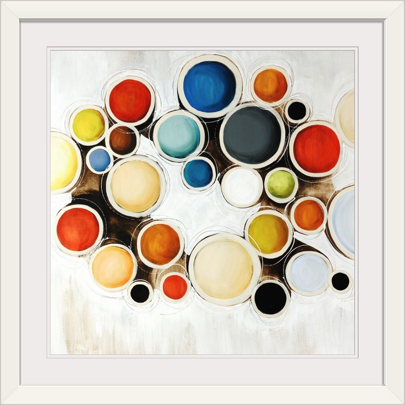 « the spot », impression, H 38 po x l 38 po x P 1 po, Cadre blanc