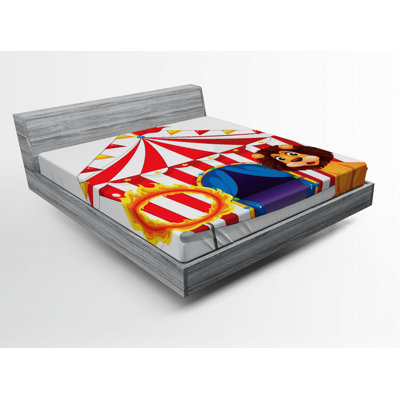 Circus Microfiber Fitted Sheet