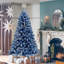 Sapin de Noël artificiel à charnière enneigé 6 pi avec 750 branches, sapin de Noël avec base stable