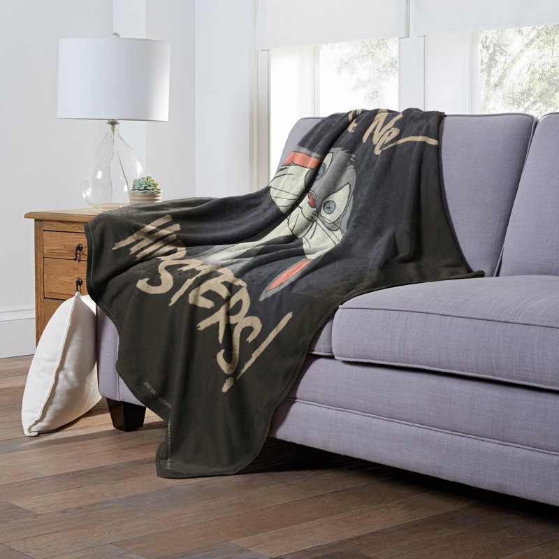 Looney Tunes Hipsters Black Polyester Kids Throw Blanket