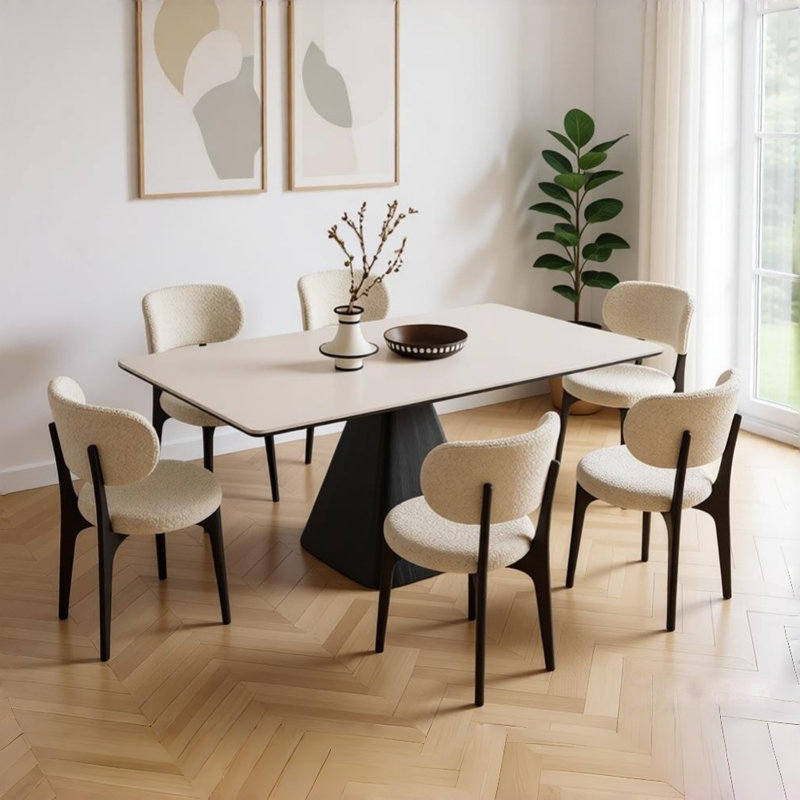Modern and Simple Black Dining Table