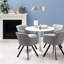 Gurenich Round Metal Base Dining Table-586510756