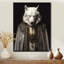 Loup blanc, sagesse de la grâce noble - loup, art mural-106092009-106092015