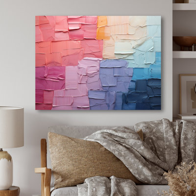 Décoration murale abstraite Patchwork III - Collages abstraits en métal