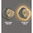 Mirrored Porcelain Free Form Wall Clocks-110582392-110582394