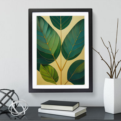 Leaves of a Plant No.1 - Framed Print