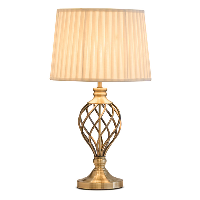 Wauneta 61cm Table Lamp, Beige/Cream