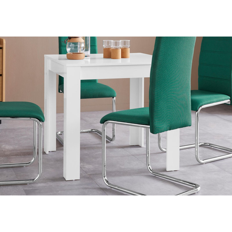 Bobbyetta Dining Table, H 75 x L 80 x W 80 cm, White