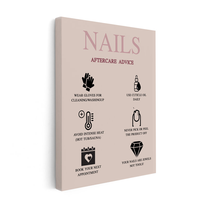 Conseils de suivi des ongles, Unframed, Canvas, 16"H x 20"W