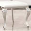 Ensemble de 2 chaises de salle à manger modernes en similicuir, dossier unique avec chaise sans accoudoirs à rayures pour une assise élégante-2074111148-2074111155