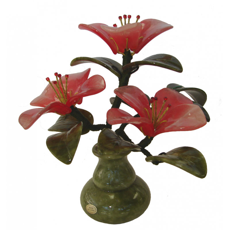 Plante à fleurs artificielle de 7 po en vase