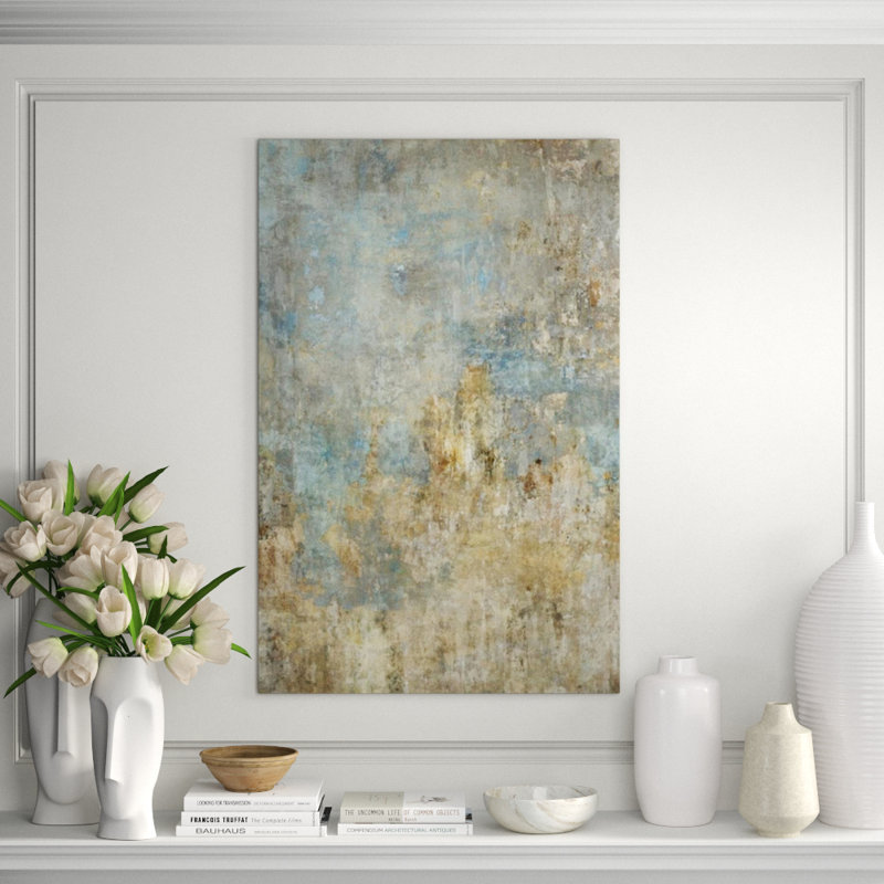 Faded Memories Painting by Jordan Thurston, 61" H x 40" W x 1.5" D, Knife Gel