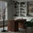 Satin Black Five-Light Floor Lamp