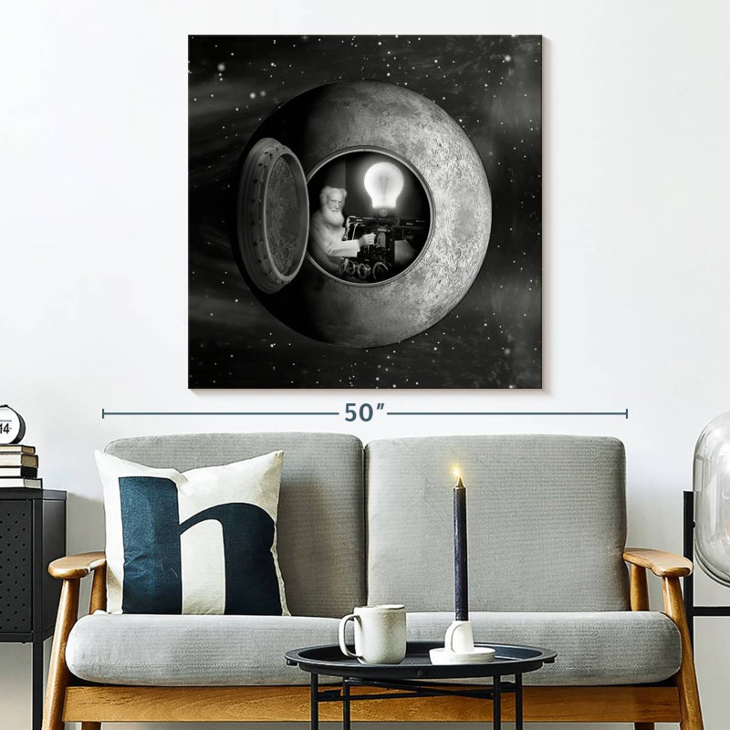 Kelan Man In The Moon, 33" H x 33" W